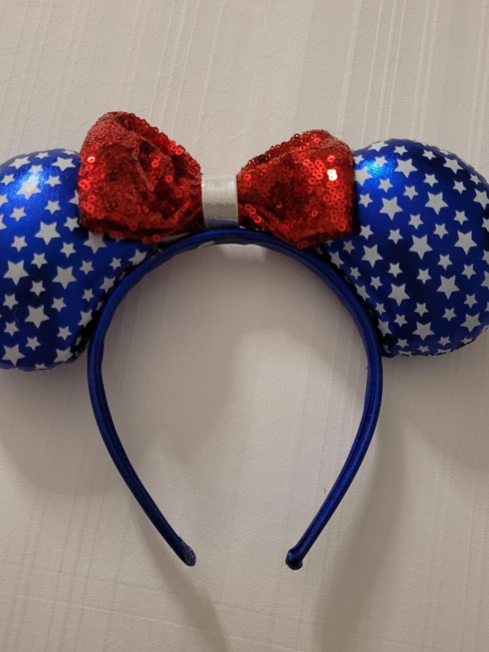 Disney's Minnie Mouse headband, Red, white, and blue